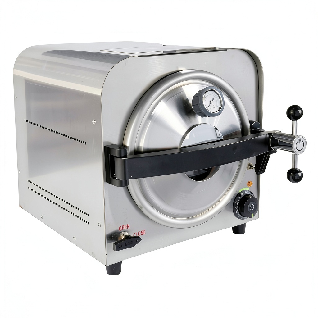 Luxelinc autoclave sterilizer with trays and control panel