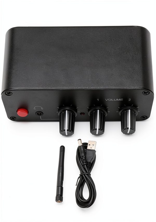 GOWENIC Audio Preamplifier 20dB Gain Bluetooth 50m-6
