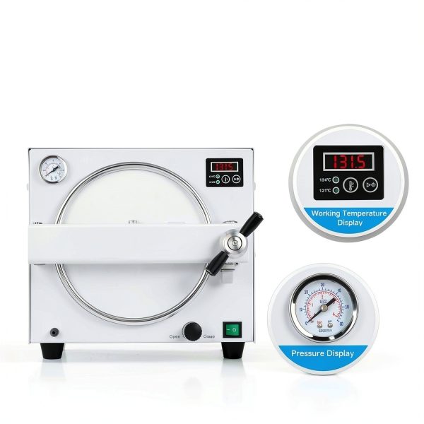 AQIBAO Autoclave Steam Sterilizer Stainless Steel 18L-4