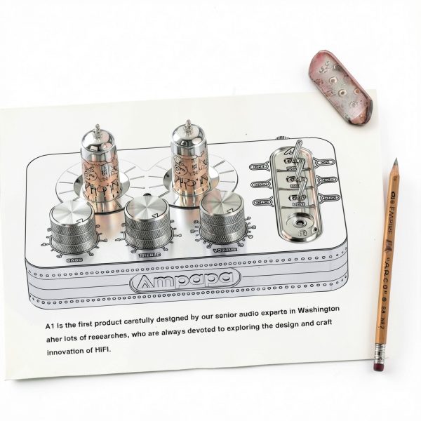 Ampapa A1 Phono Preamp Aluminum Tube Design-6