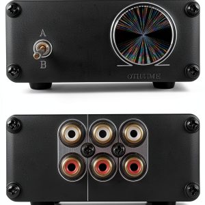 TENEALAY FV2 Stereo RCA Audio Switch Box-0