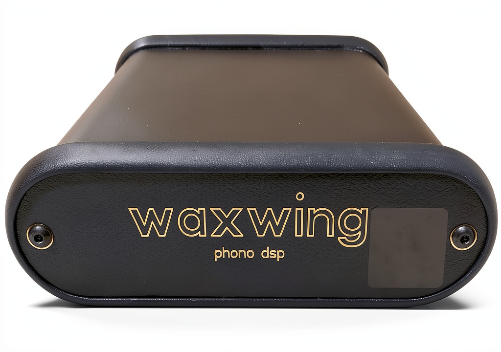 Parks Audio Magic Gain phono preamp on a wooden desk