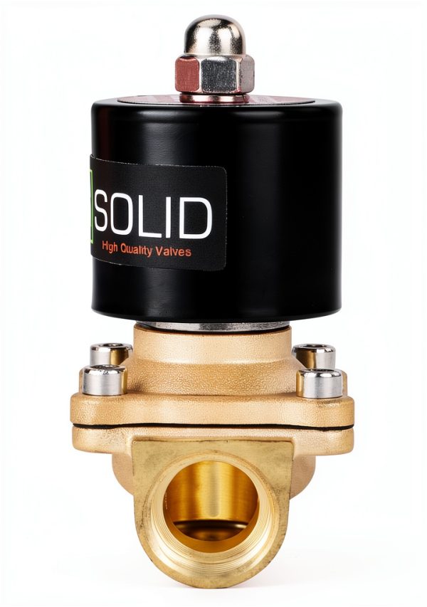 U.S. Solid 3/4" Brass Electric Solenoid Valve 110V AC NC for Water Air-3