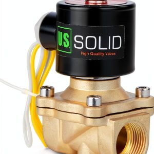 U.S. Solid 3/4" Brass Electric Solenoid Valve 110V AC NC for Water Air-0