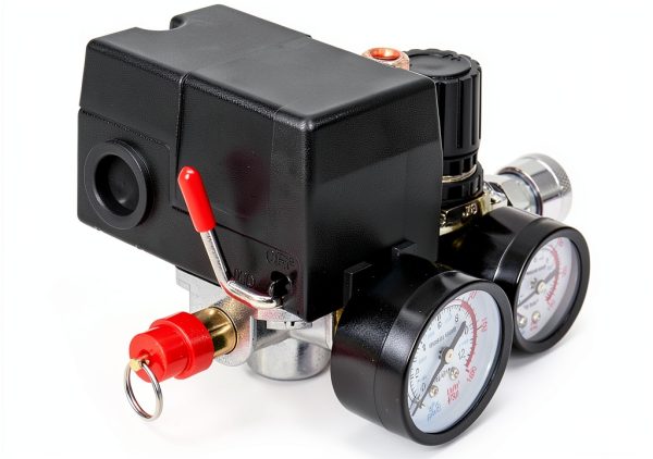 Air Compressor Pressure Switch QWORK WD3785 90-120 PSI Regulator ABS-1
