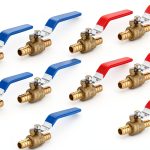 EFIELD 1/2 Inch Pex Crimp Durable Brass Full Port Shut-off Ball Valve-0
