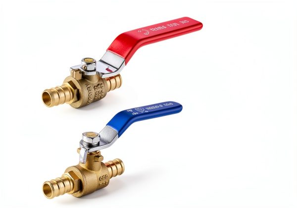 EFIELD 1/2 Inch Pex Crimp Durable Brass Full Port Shut-off Ball Valve-2