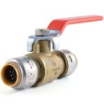 SharkBite Max 1/2 x 1/2 in PTC Ball Valve Brass Shut-Off UR22222-0
