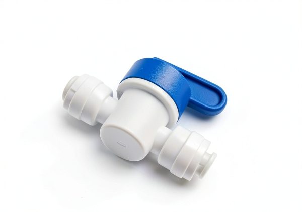 Inline Shut Off Ball Valve 3/8 inch PureSec Quick Connect Pack of 5-1