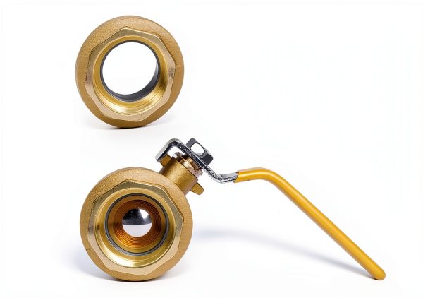 3/4 Inch Brass Ball Valve NPT Threaded YADIAN Full Port Pack of 2-2