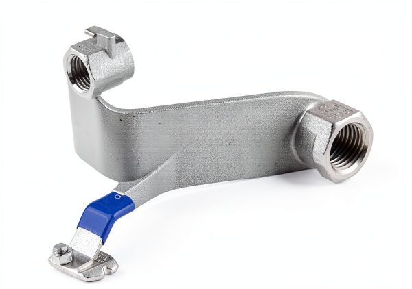 Stainless Steel Ball Valve DERNORD 1/4" NPT Port with Male Hex Nipple-4