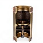 Merrill No-Lead Brass 1" Check Valve CVNL100 700 Series-0