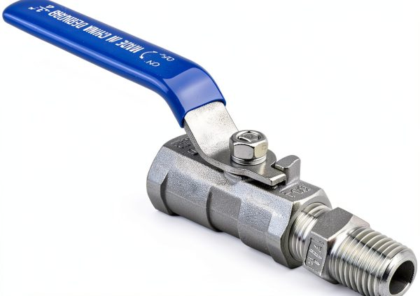 Stainless Steel Ball Valve DERNORD 1/4" NPT Port with Male Hex Nipple-1