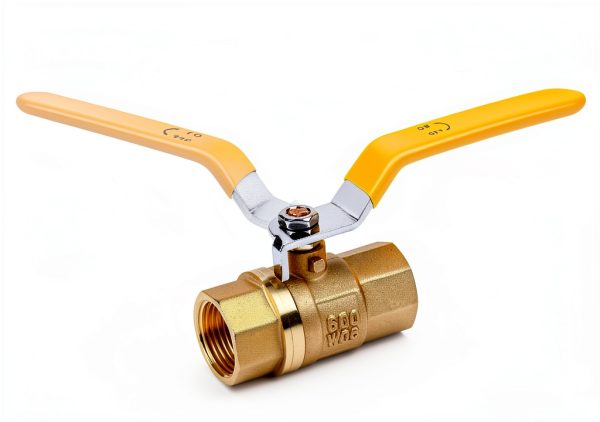 3/4 Inch Brass Ball Valve NPT Threaded YADIAN Full Port Pack of 2-3